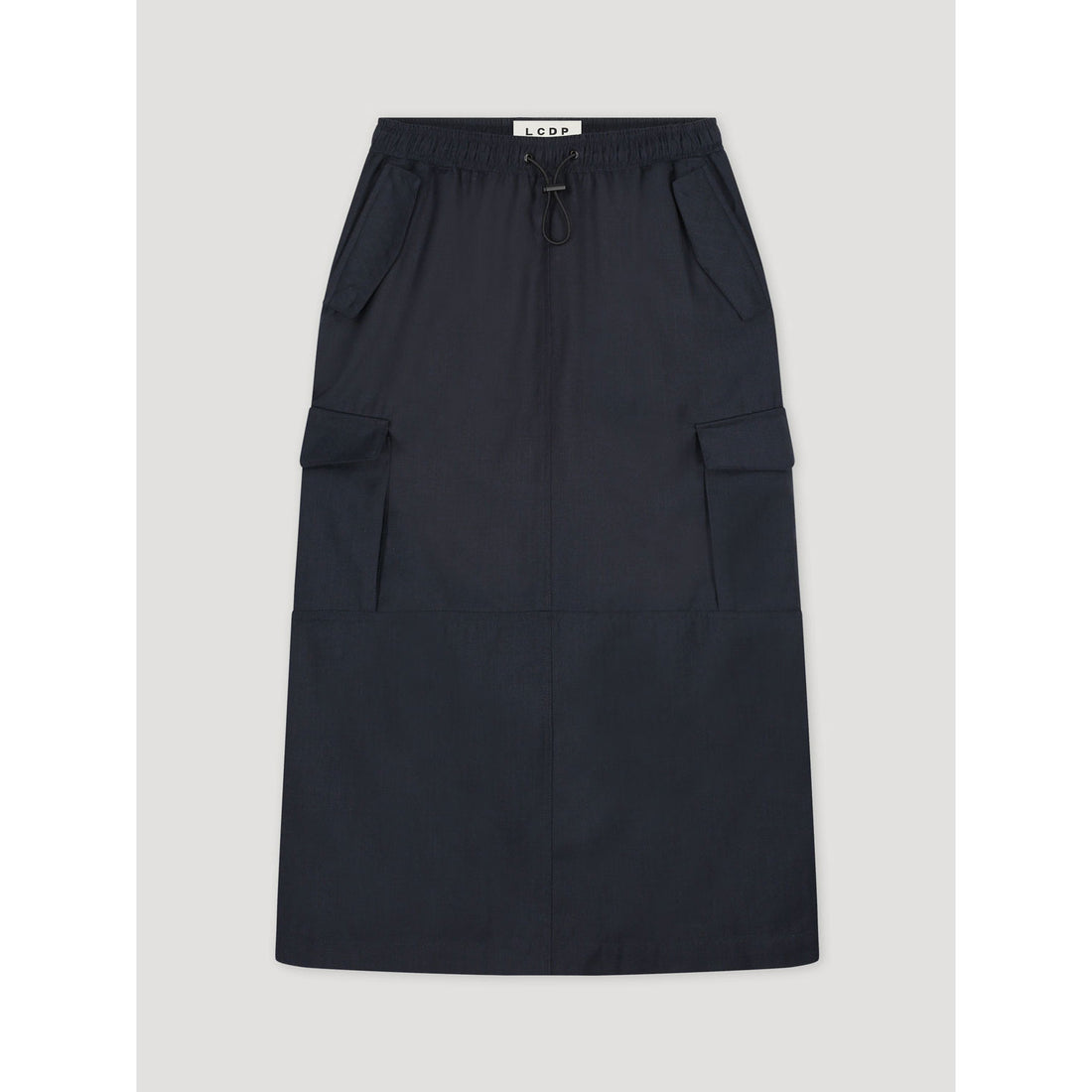 Les Coyotes De Paris Navy Long Cargo Skirt
