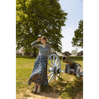 Ava and Lu Violet/Grey Floral Slip Dress