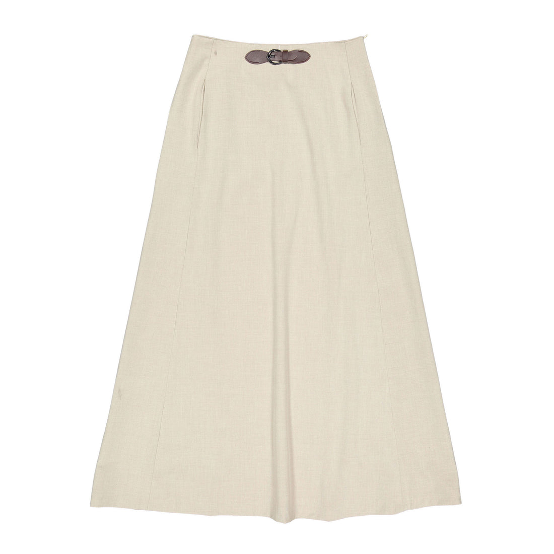 Clubhouse Beige Buckle Skirt Skirt