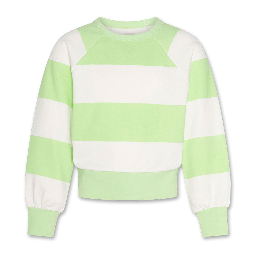 AO76 Light Green Big Stripe Aya Sweater