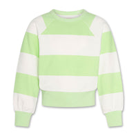 AO76 Light Green Big Stripe Aya Sweater