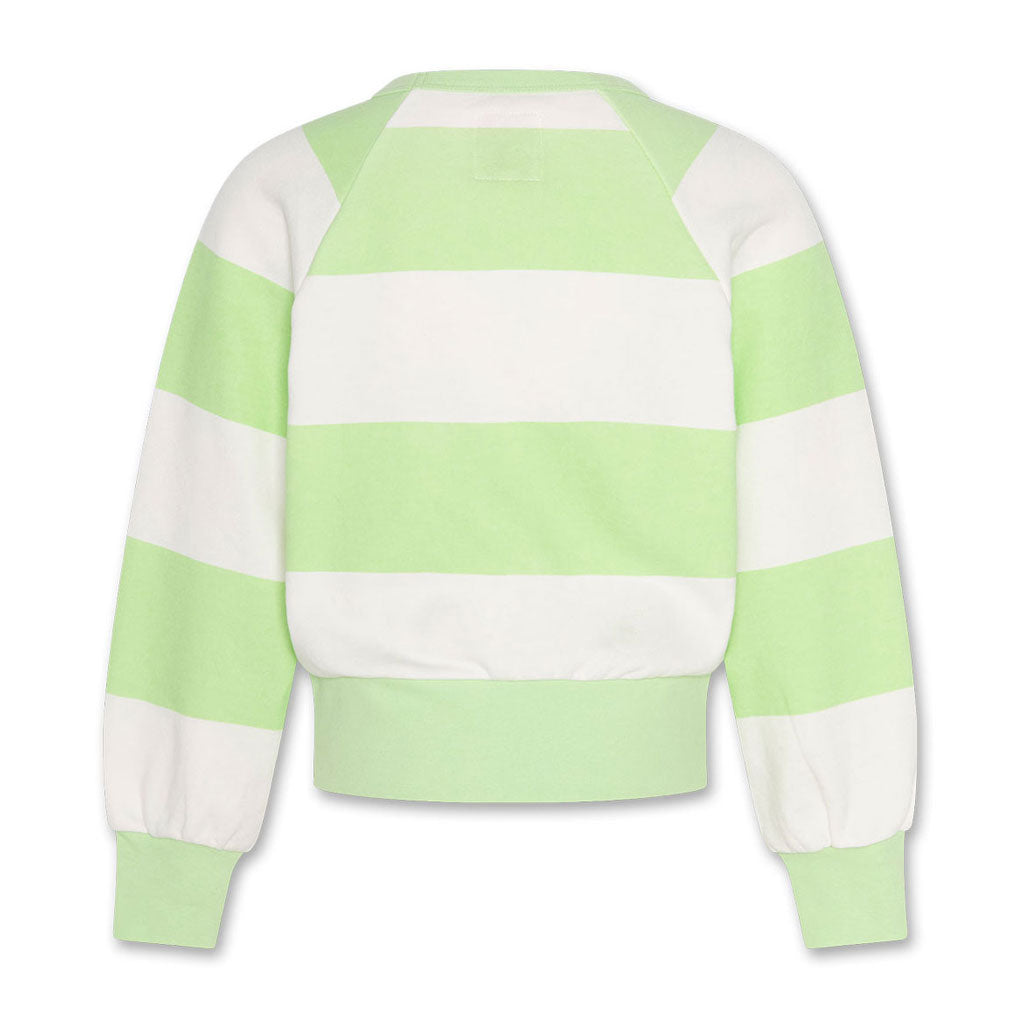 AO76 Light Green Big Stripe Aya Sweater
