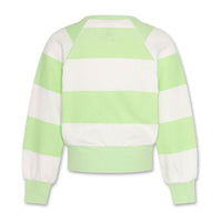 AO76 Light Green Big Stripe Aya Sweater