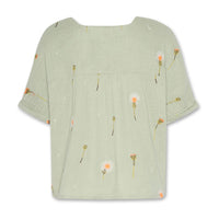 AO76 Quiet Green Dandelion Freida Shirt