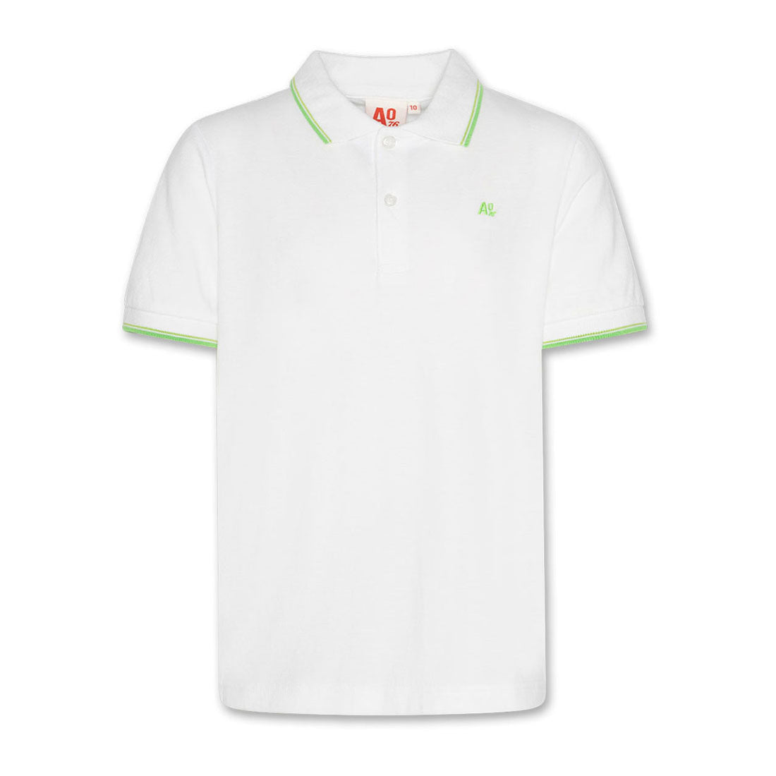 AO76 White Carter Logo Polo