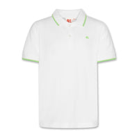AO76 White Carter Logo Polo