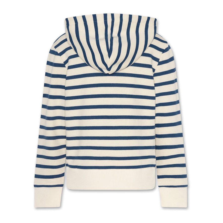 AO76 Estate Blue Striped Norman Zip-Up Hoodie