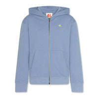 AO76 Light Blue Logo Norman Zip-Up Hoodie