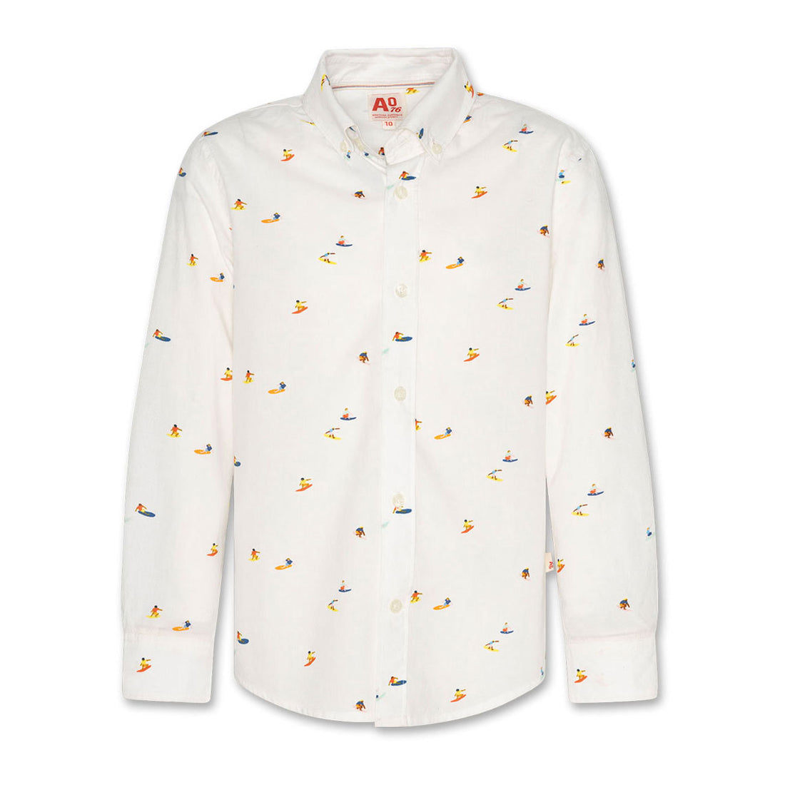 AO76 White AOP Surfer Alex Shirt