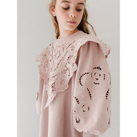 Petite Pink Dusty Lilac Terry Cut Out Sweat Dress