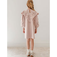 Petite Pink Dusty Lilac Terry Cut Out Sweat Dress