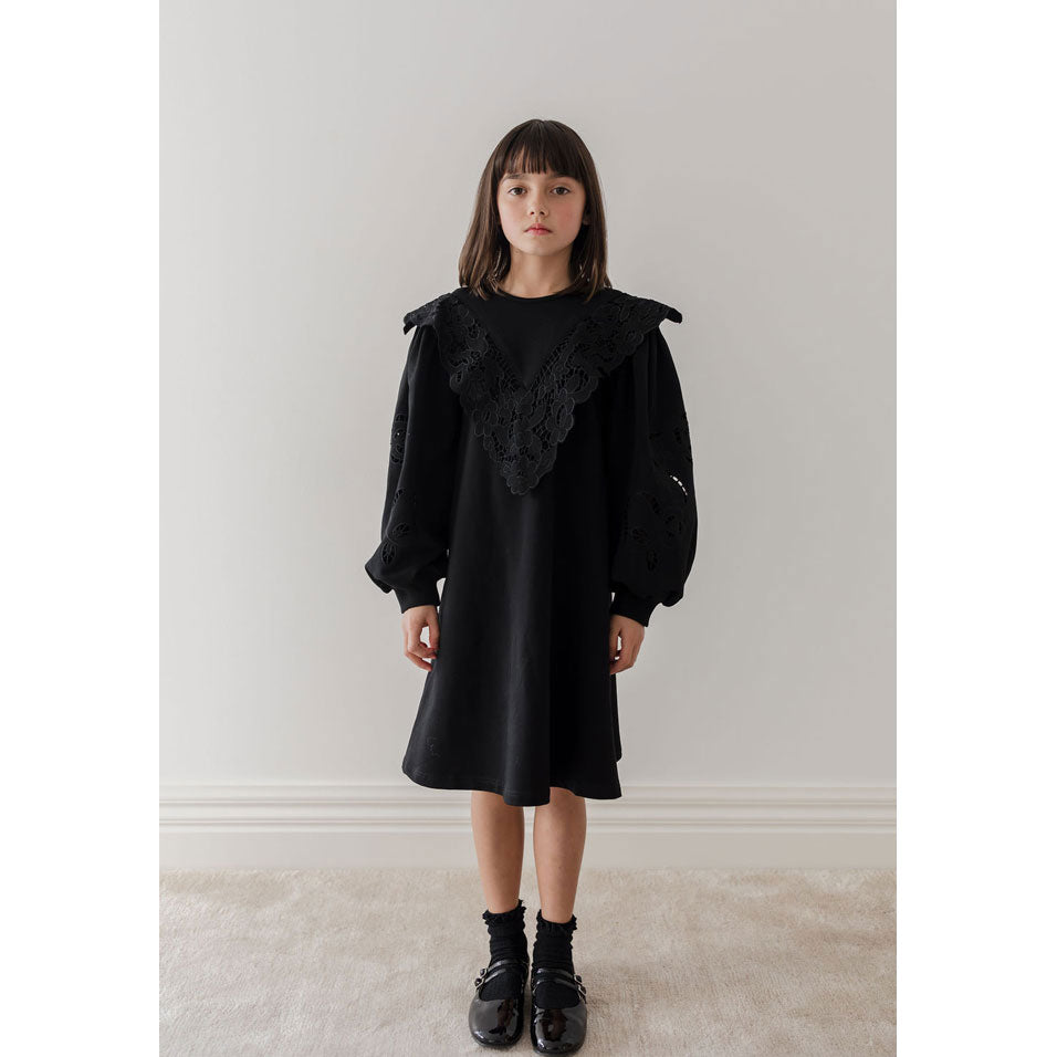 Petite Pink Black Terry Cut Out Sweat Dress