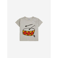 Bobo Choses Beige Baby Play The Drum T-Shirt