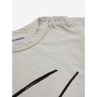 Bobo Choses Beige Baby Play The Drum T-Shirt