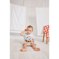 Bobo Choses Beige Baby Play The Drum T-Shirt