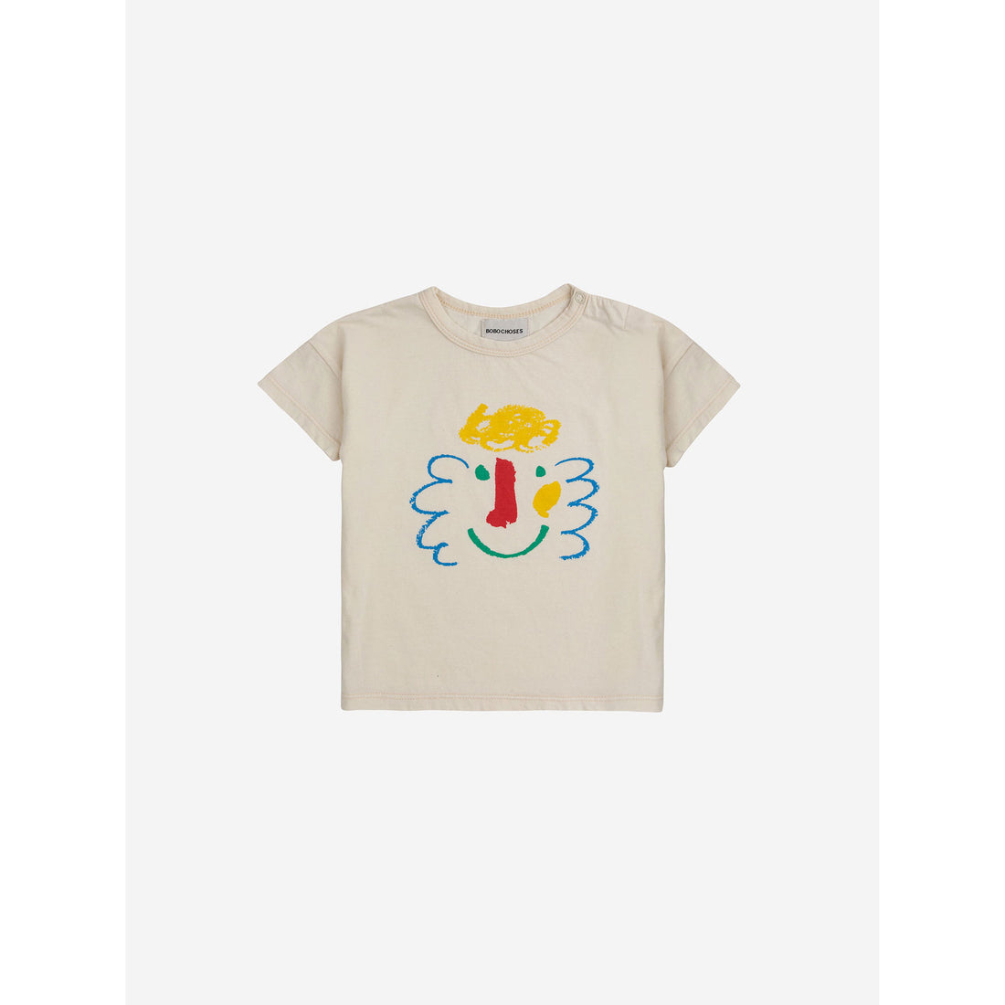 Bobo Choses Offwhite Baby Happy Mask T-Shirt