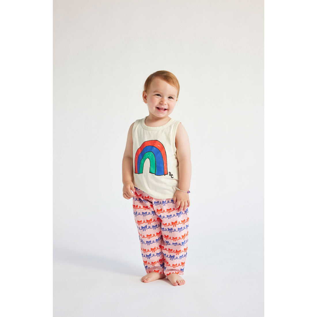 Bobo Choses Offwhite Baby Rainbow Tank Top