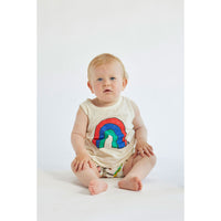 Bobo Choses Offwhite Baby Rainbow Tank Top