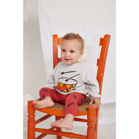 Bobo Choses Beige Baby Play The Drum Sweatshirt