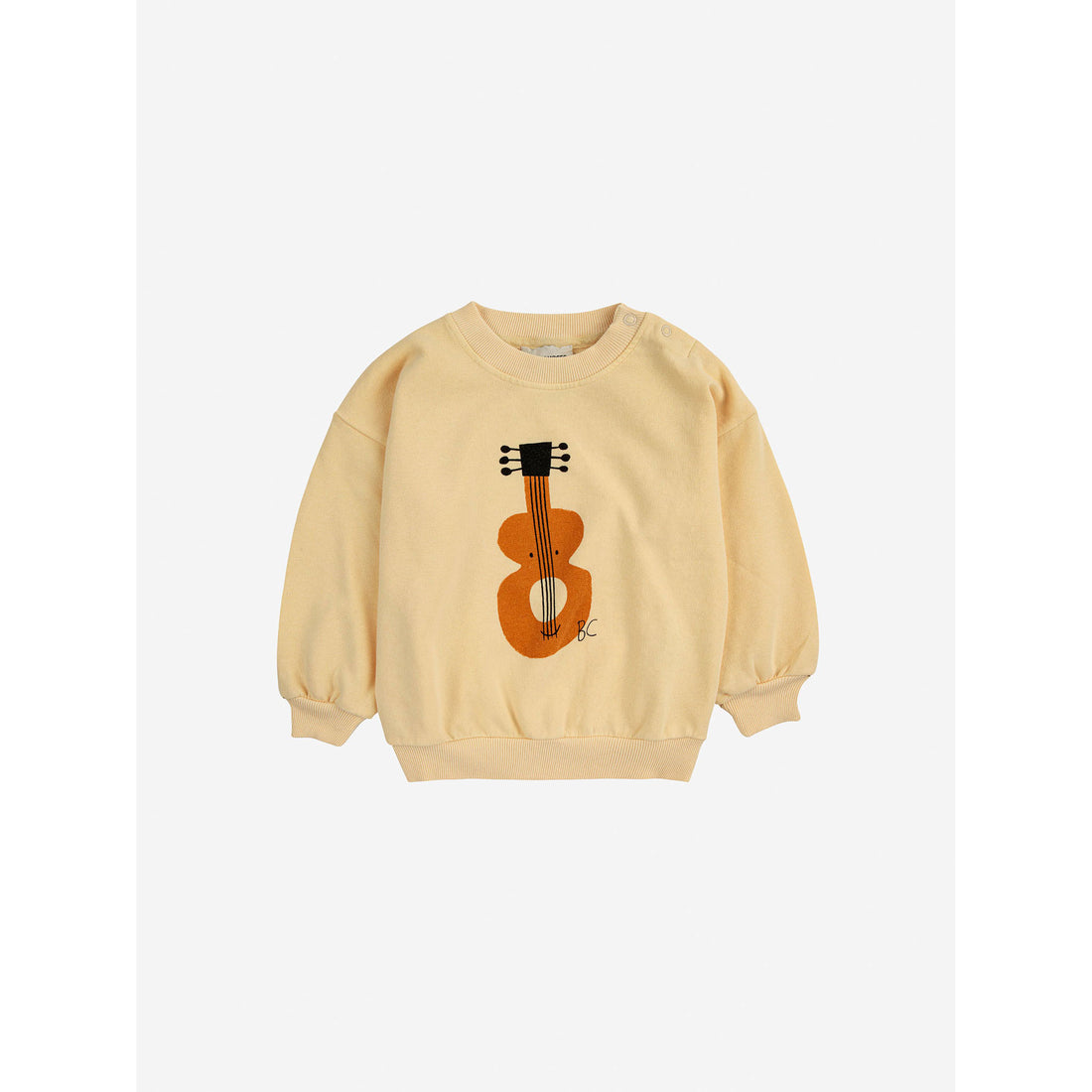 Bobo Choses Light Yellow Baby Acoustic Guitar Sweatshirt