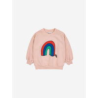 Bobo Choses Light Pink Baby Rainbow Sweatshirt