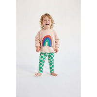 Bobo Choses Light Pink Baby Rainbow Sweatshirt
