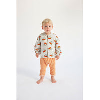 Bobo Choses Beige Baby Play The Drum Zipped Hoodie