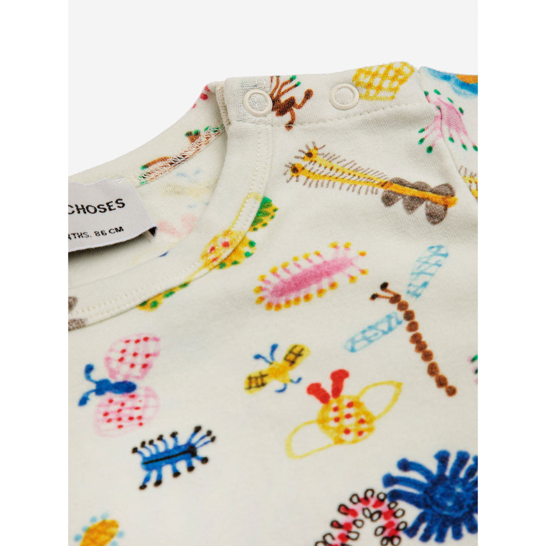 Bobo Choses Offwhite Baby Funny Insects All Over Body