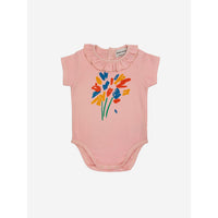 Bobo Choses Pink Baby Fireworks Ruffle Collar Body