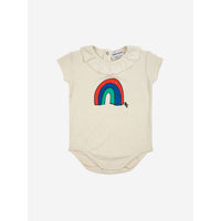 Bobo Choses Offwhite Baby Rainbow Ruffle Collar Body