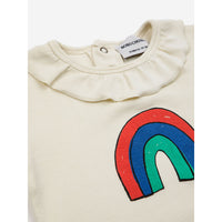 Bobo Choses Offwhite Baby Rainbow Ruffle Collar Body