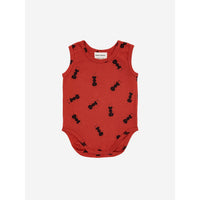 Bobo Choses Burgundy Red Baby Ant All Over Body