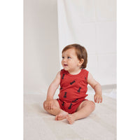 Bobo Choses Burgundy Red Baby Ant All Over Body