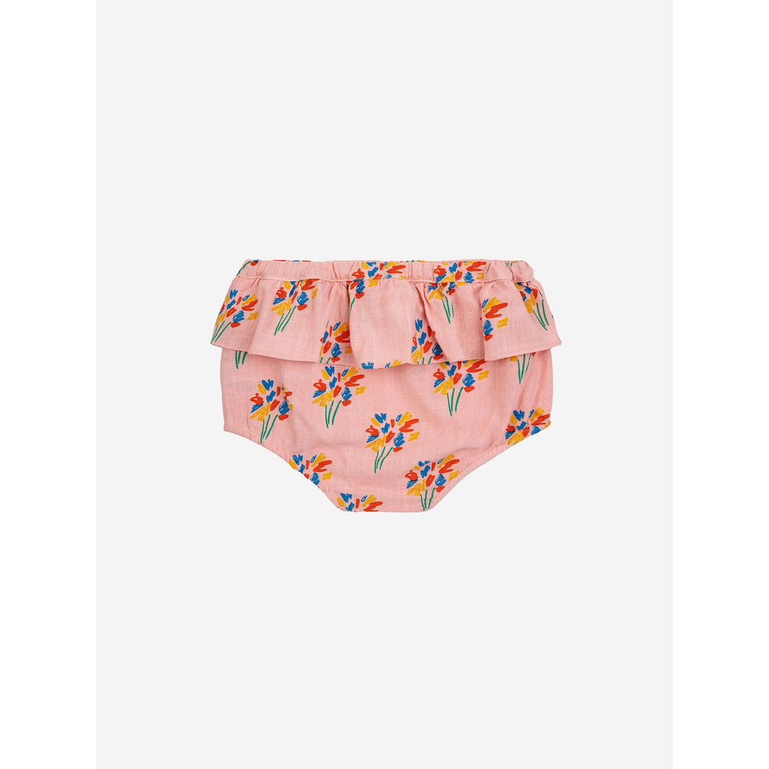 Bobo Choses Pink Baby Fireworks All Over Ruffle Woven Bloomer