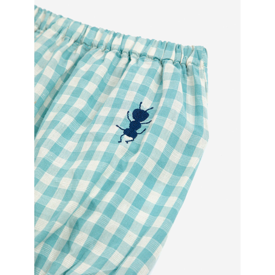 Bobo Choses Turquoise Baby Vichy Woven Bloomer