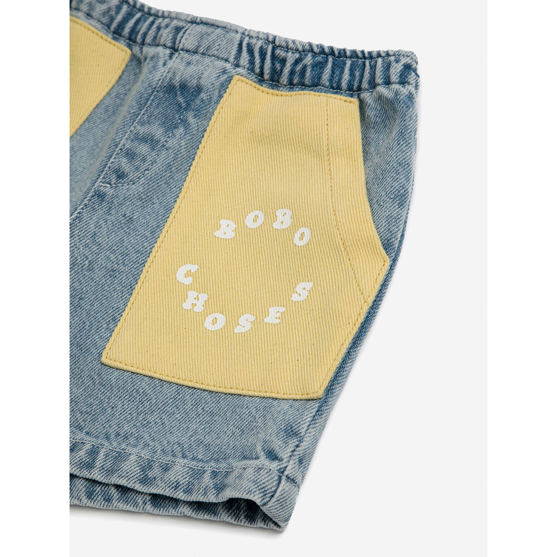 Bobo Choses Light Yellow Baby Bobo Choses Circle Bermuda Shorts