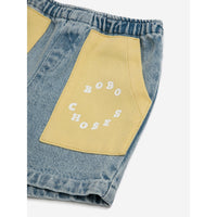 Bobo Choses Light Yellow Baby Bobo Choses Circle Bermuda Shorts