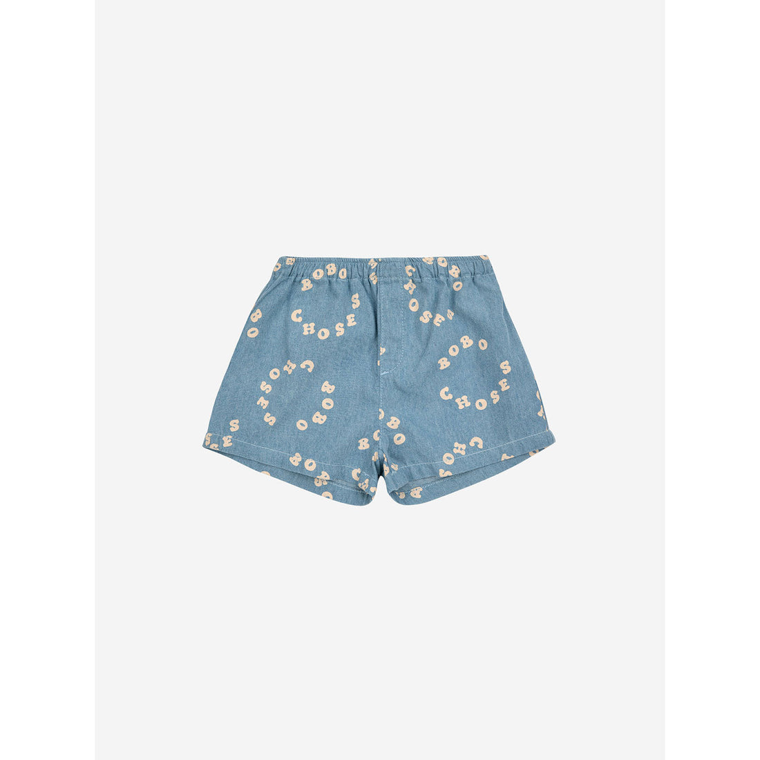 Bobo Choses Light Blue Baby Bobo Choses Circle Denim Bermuda Shorts
