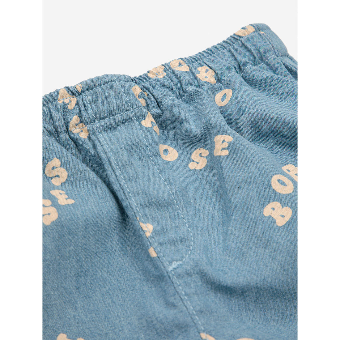 Bobo Choses Light Blue Baby Bobo Choses Circle Denim Bermuda Shorts