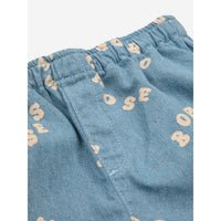 Bobo Choses Light Blue Baby Bobo Choses Circle Denim Bermuda Shorts