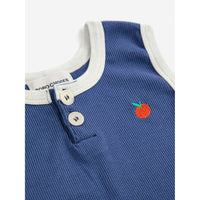 Bobo Choses Navy Blue Baby Tomato Playsuit
