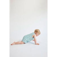 Bobo Choses Turquoise Baby Ant Vichy Woven Playsuit