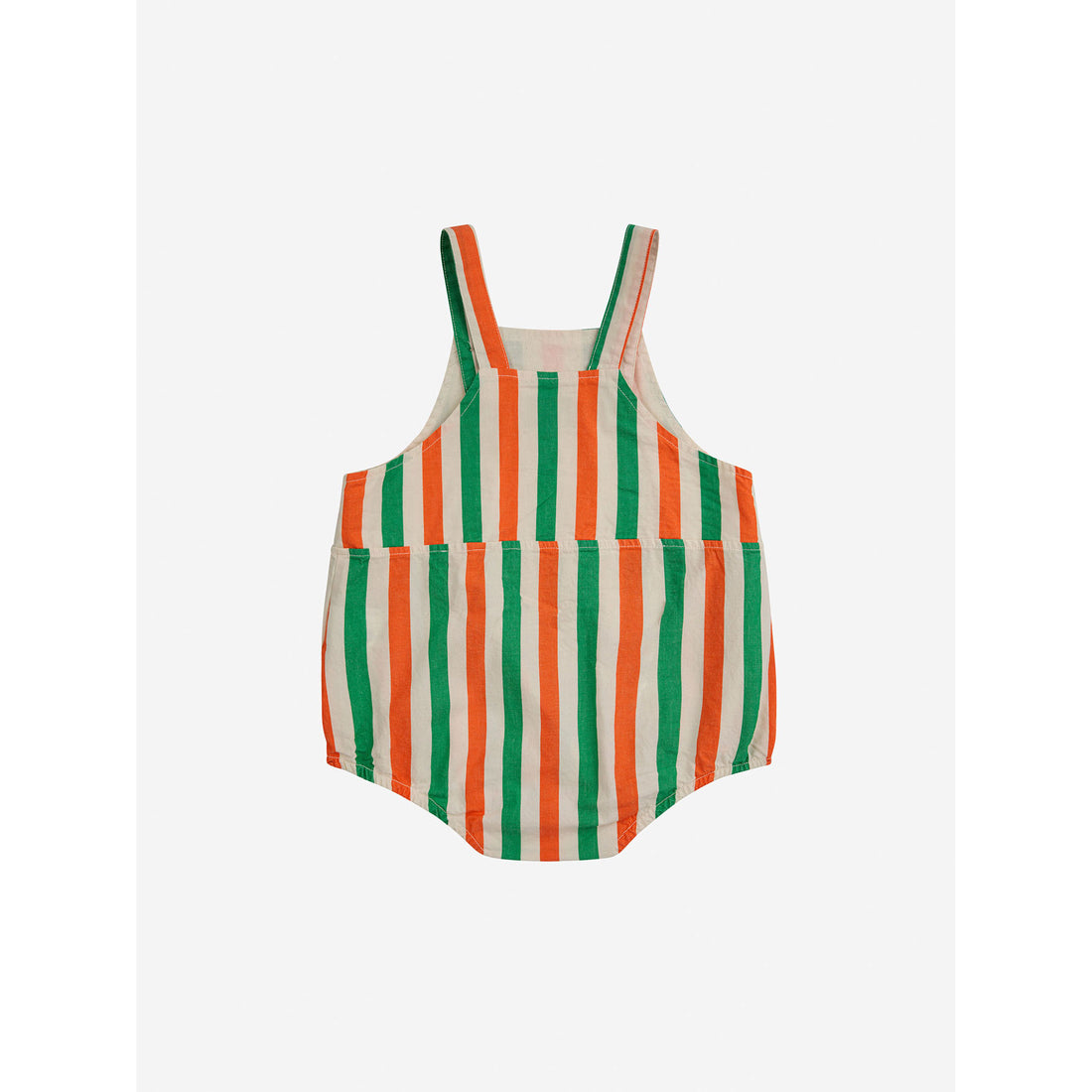 Bobo Choses Offwhite Baby Vertical Stripes Woven Romper