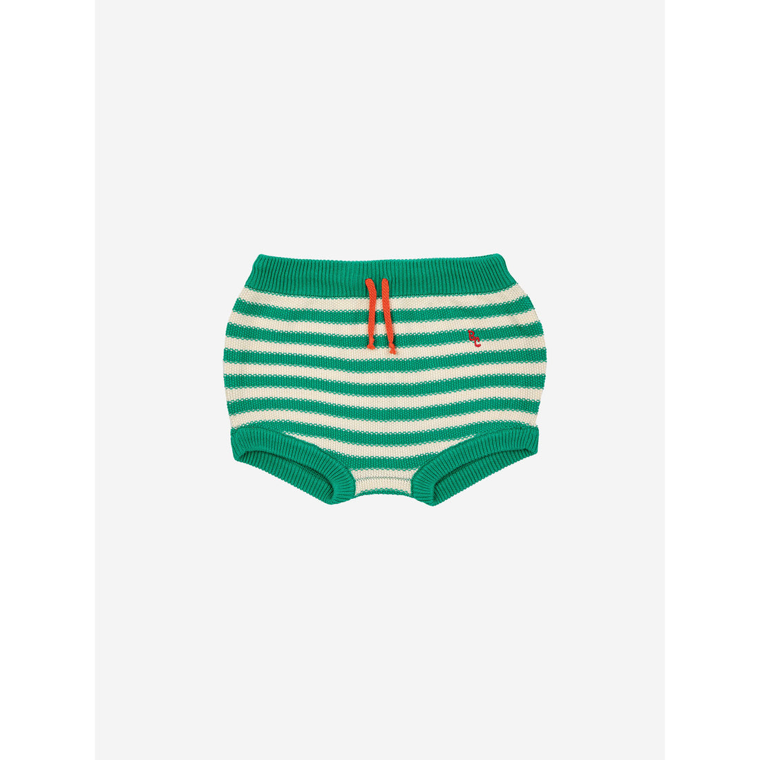 Bobo Choses Green Baby Stripes Knitted Culotte