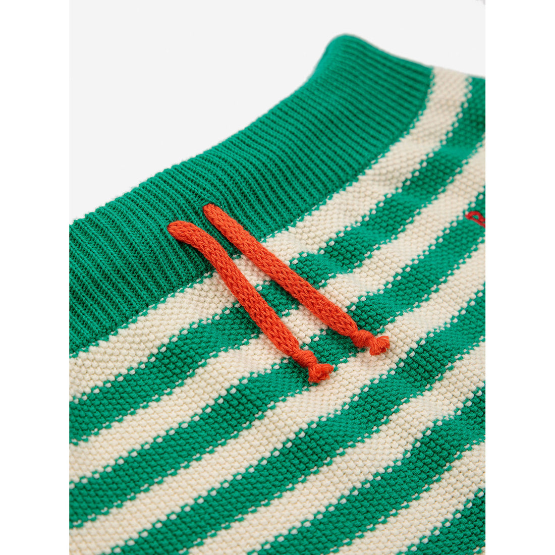 Bobo Choses Green Baby Stripes Knitted Culotte
