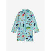 Bobo Choses Aqua Blue Baby Funny Insects All Over Swim Overall
