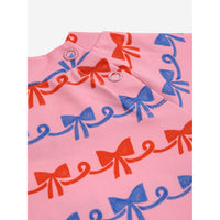 Bobo Choses Pink Baby Ribbon Bow All Over Swim T-Shirt