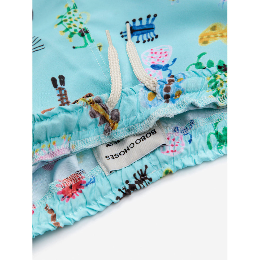 Bobo Choses Aqua Blue Baby Funny Insects All Over Swim Shorts