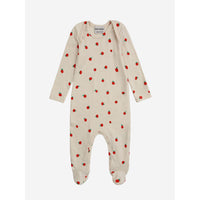 Bobo Choses Offwhite Baby Tomato Overall And Vichy Set
