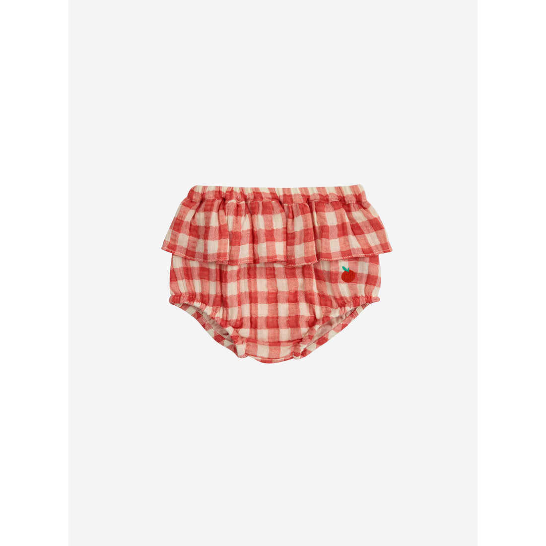 Bobo Choses Offwhite Baby Tomato Body And Vichy Set